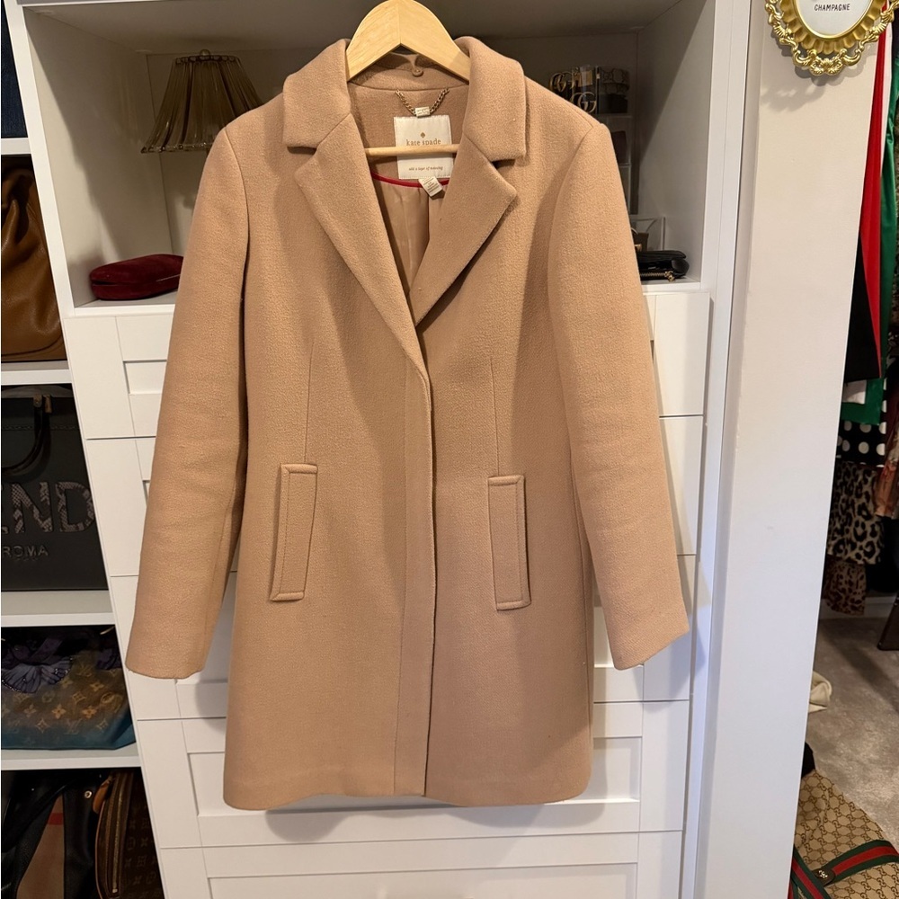 Kate Spade Camel Color Wool Coat